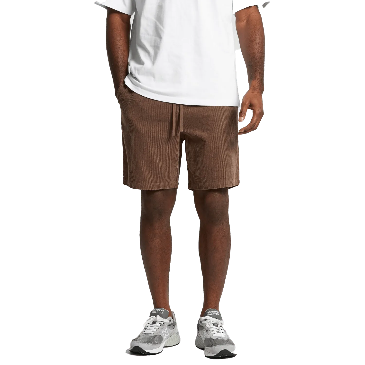 Mens Cord Shorts Model image