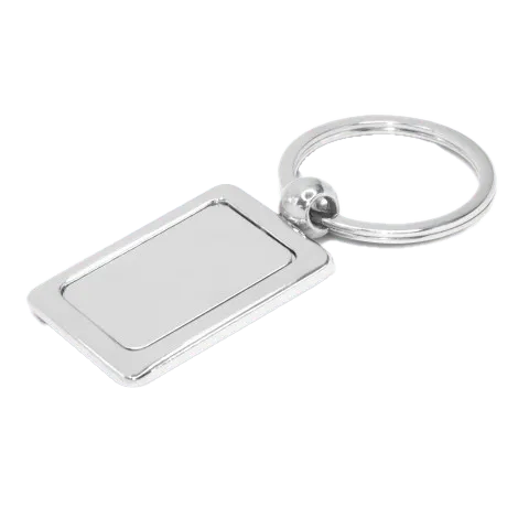 Rectangular Metal Key Ring Model image