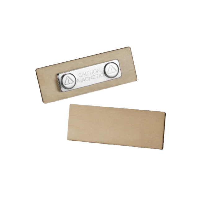Magnetic Wooden Badge Model image