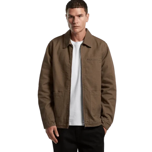 Mens Canvas Heavy Jacket Model image