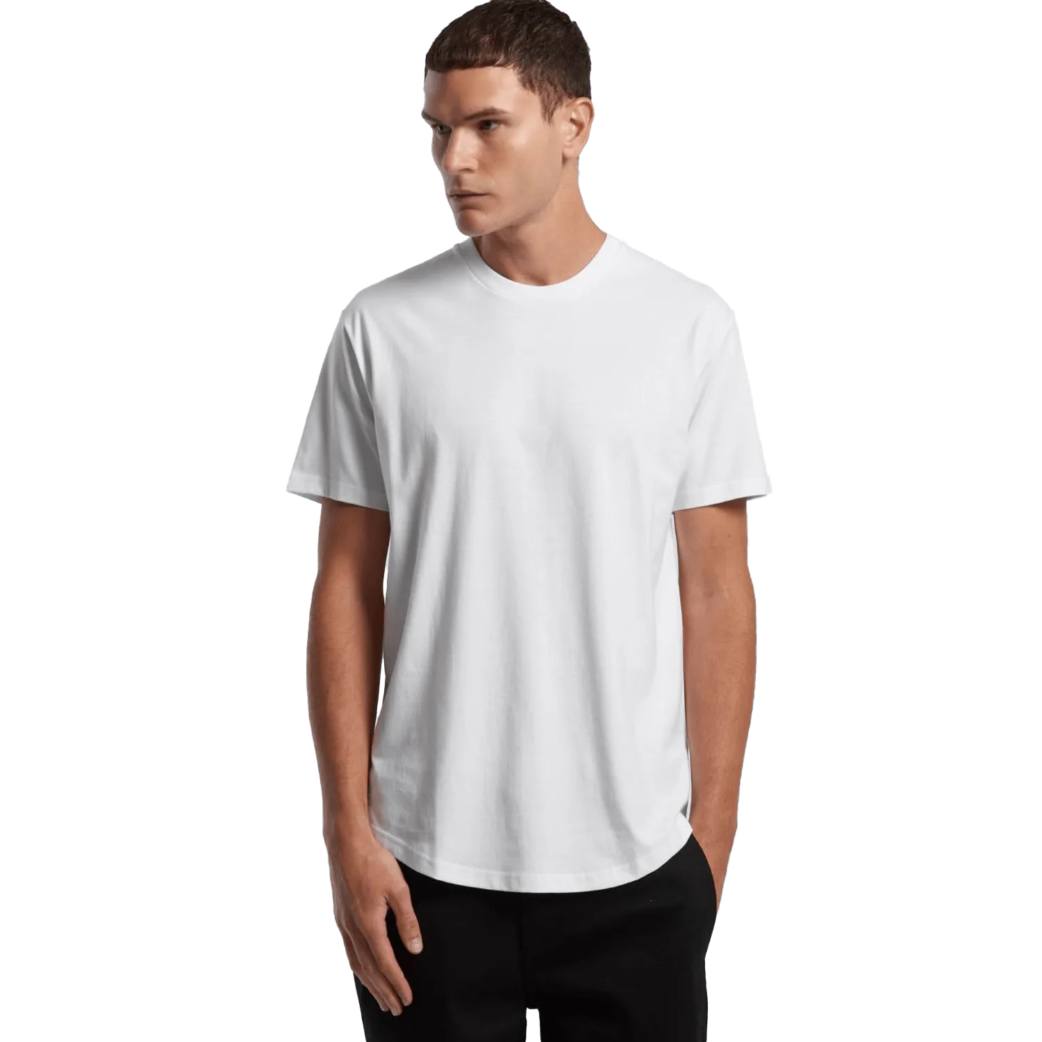 Mens Staple Curve T-Shirt Model image