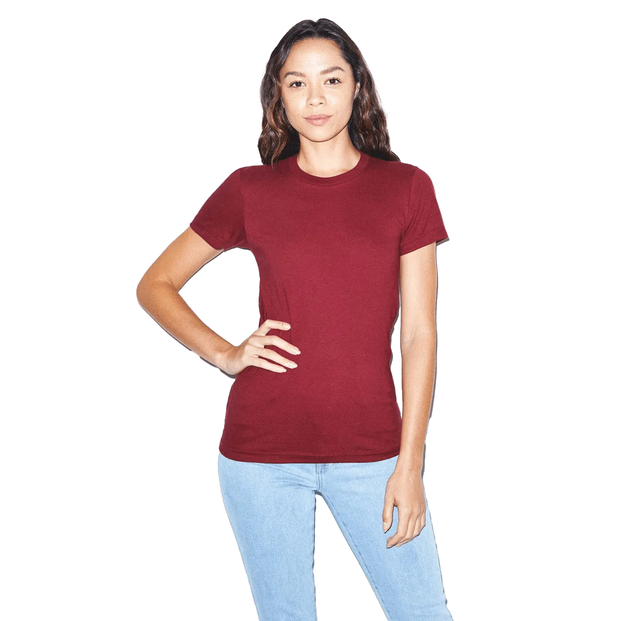 Womens Fine Jersey T-Shirt Model image