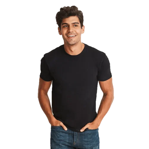 Men's Cotton Crew T-shirt Model image