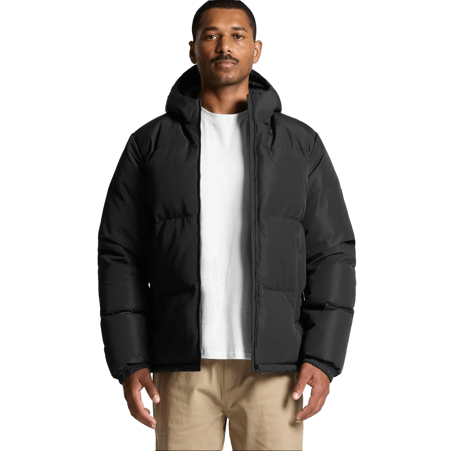 Mens Hooded Puffer Jacket Model image
