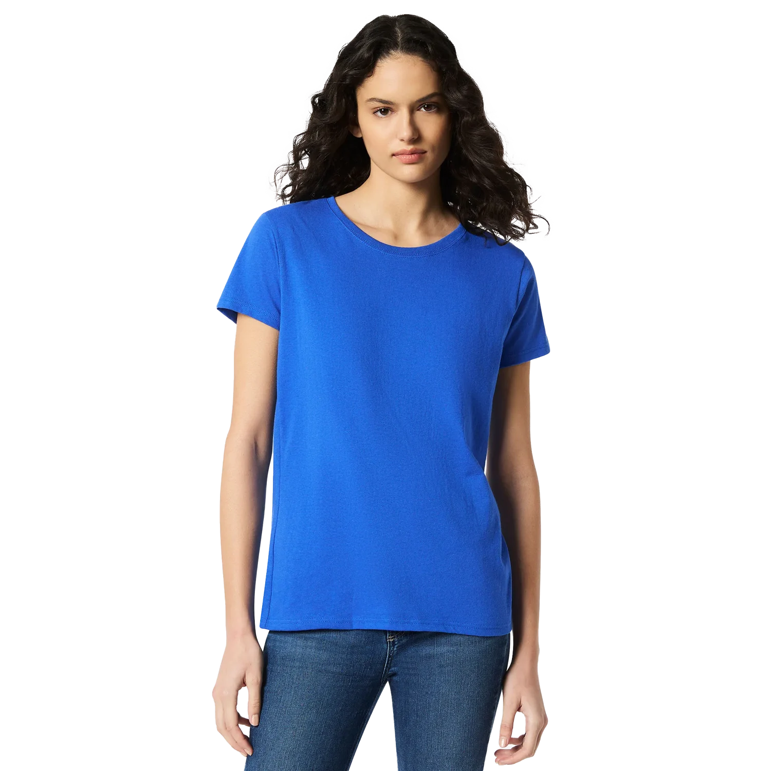 Women Heavy Cotton T-Shirt Model image