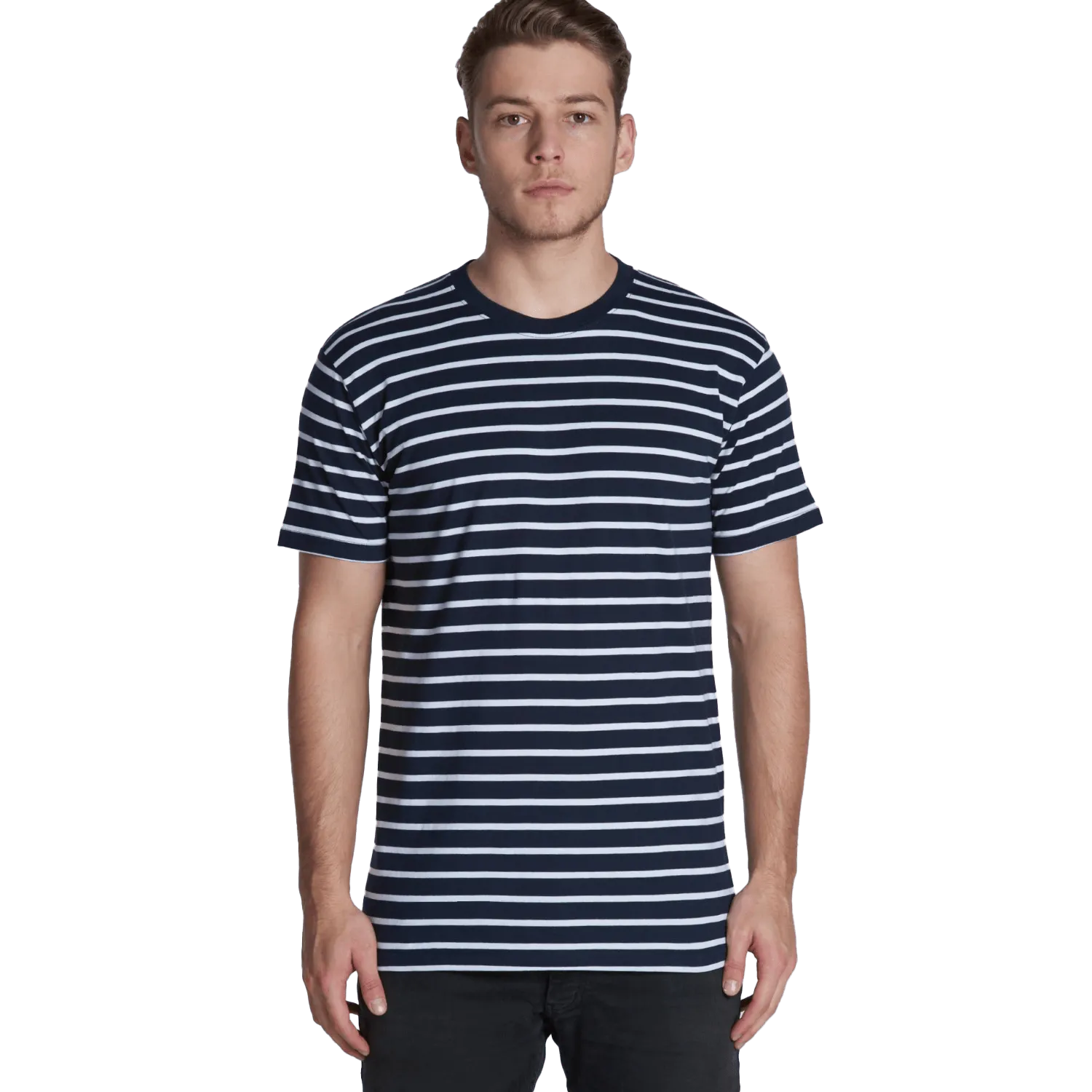 Mens Staple Stripe T-Shirt Model image