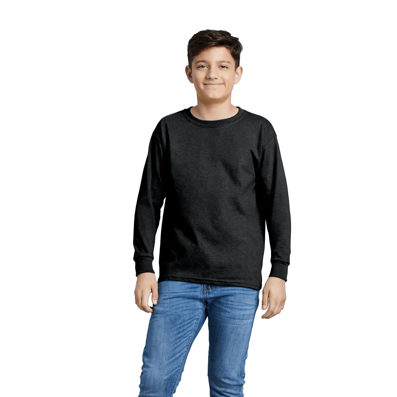 Ultra Cotton Youth Long Sleeve T-Shirt Model image