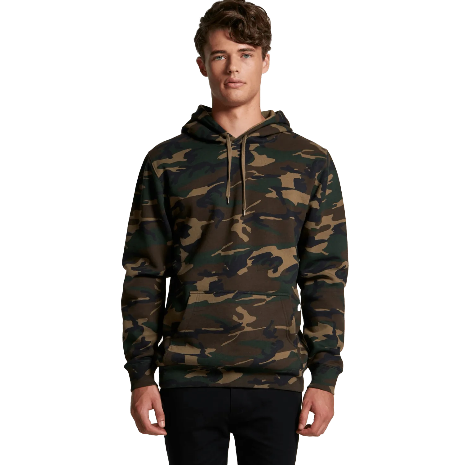Mens Stencil Camo Hoodie Model image