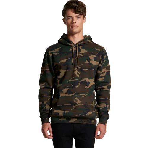 Mens Stencil Camo Hoodie Model image