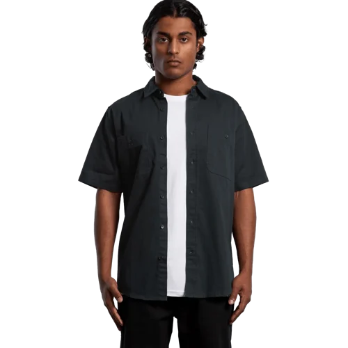 Mens Work Short Sleeve Shirt Model image
