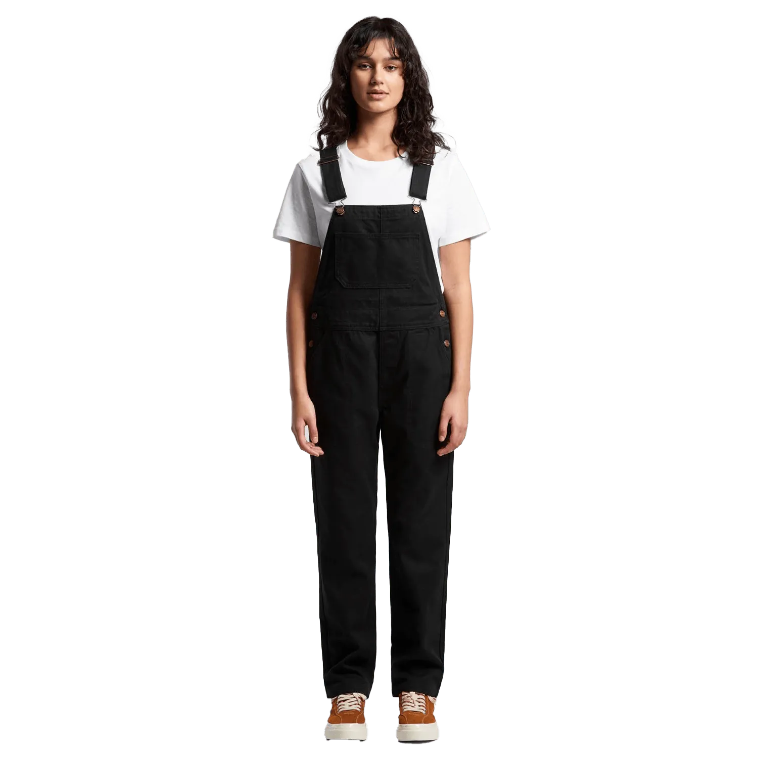 Womens Canvas Overalls Model image