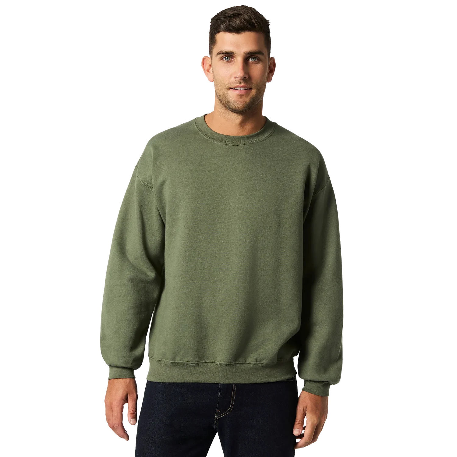 Heavyblend Adult Crewneck Sweatshirt Model image