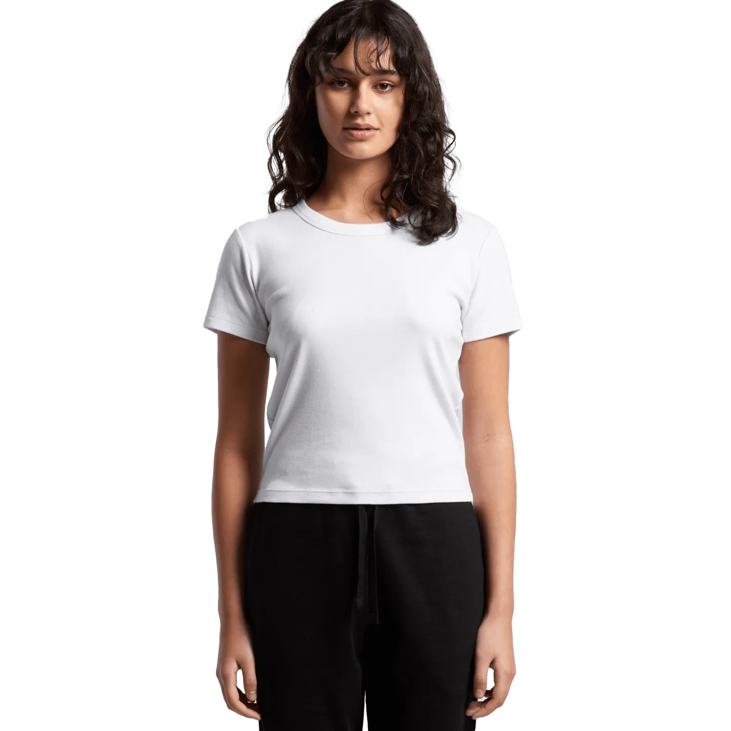 Womens Organic Rib Baby T-Shirt Model image