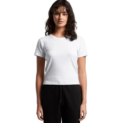Womens Organic Rib Baby T-Shirt Model image