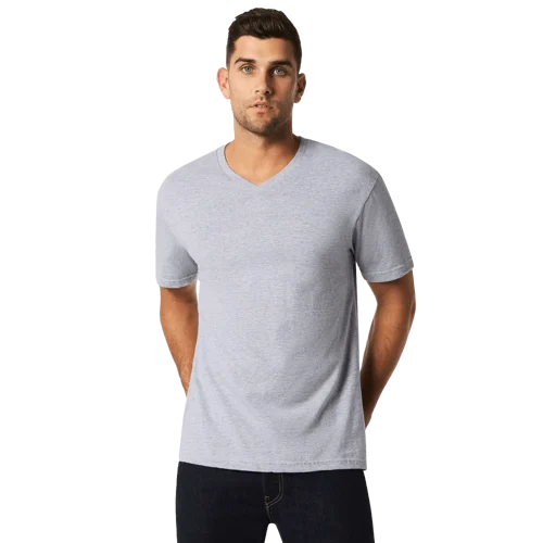 Softstyle Adult V-Neck T-Shirt Model image