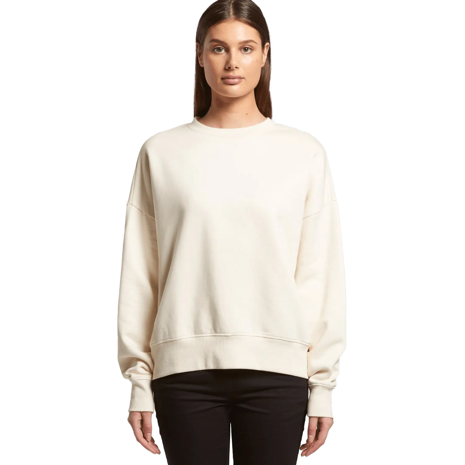 Womens Heavy Crew Sweatshirt Model image