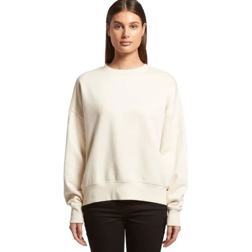 Womens Heavy Crew Sweatshirt Model image