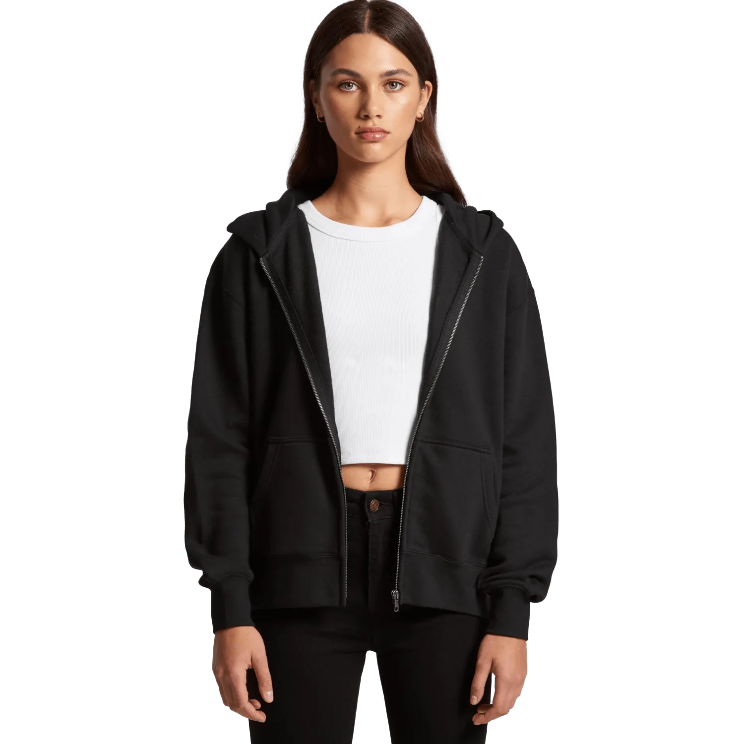 Womens Relax Zip Hoodie Model image