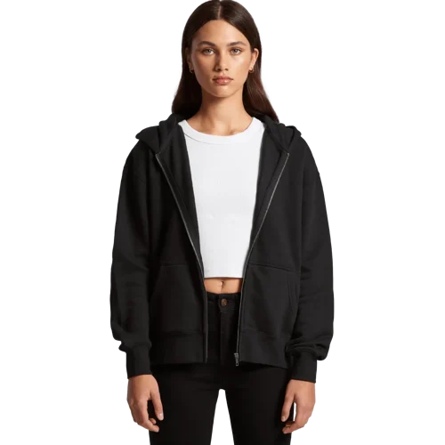 Womens Relax Zip Hoodie Model image