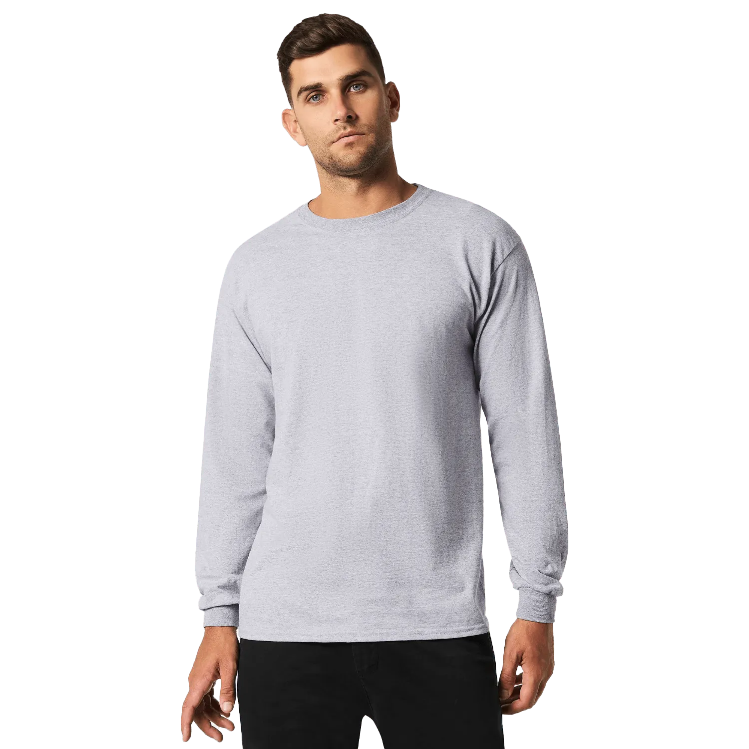 Heavy Cotton Adult Long Sleeve T-Shirt Model image