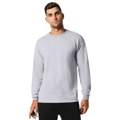 Heavy Cotton Adult Long Sleeve T-Shirt Model image