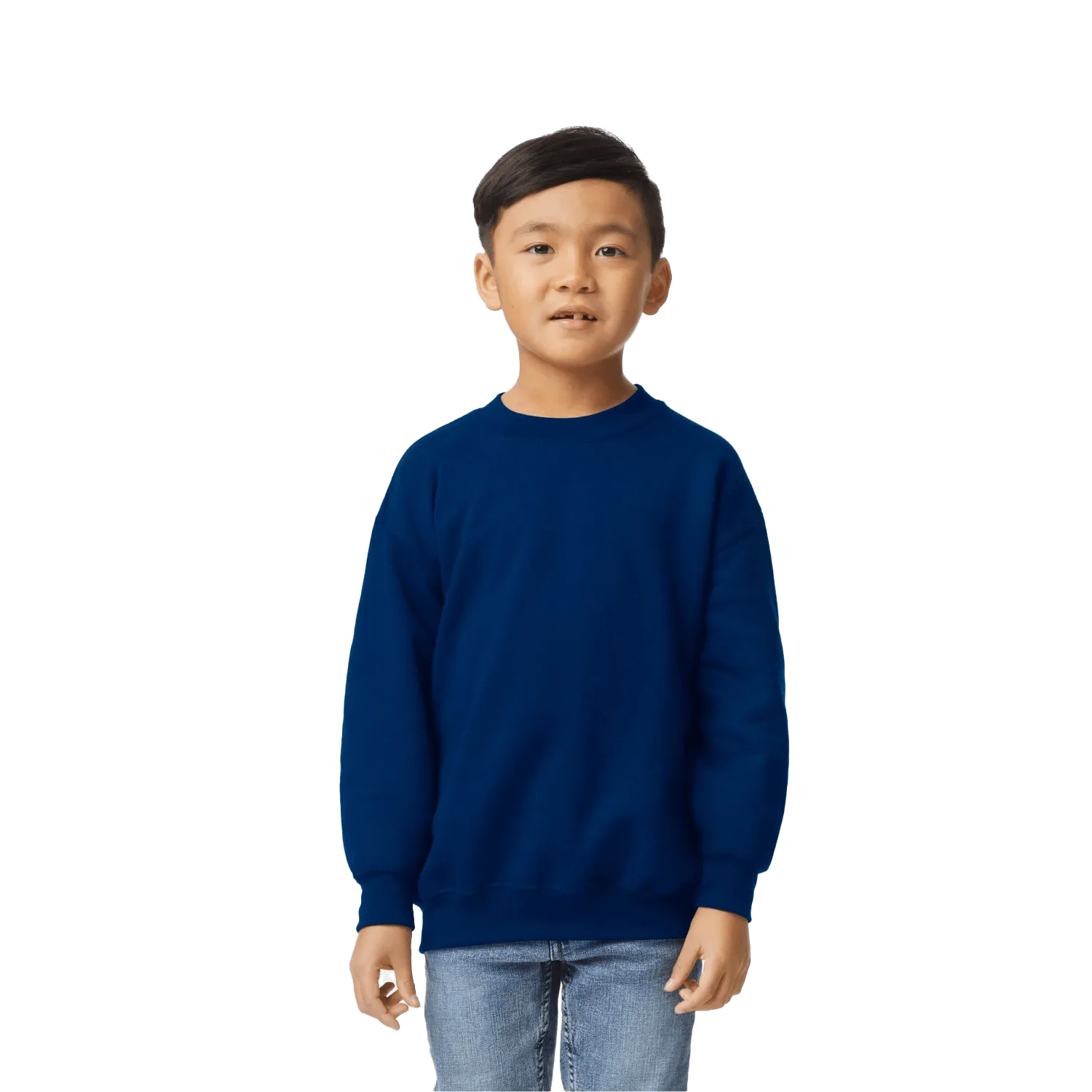 Heavyblend Youth Crewneck Sweatshirt Model image