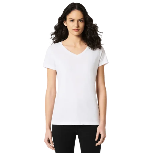 Softstyle Womens V-Neck T-Shirt Model image