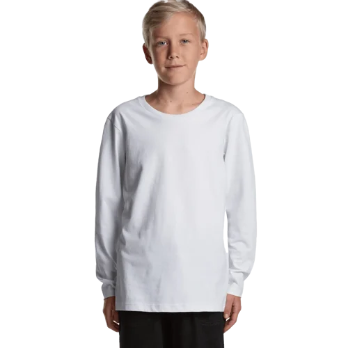 Youth Staple Long Sleeve T-Shirt Model image