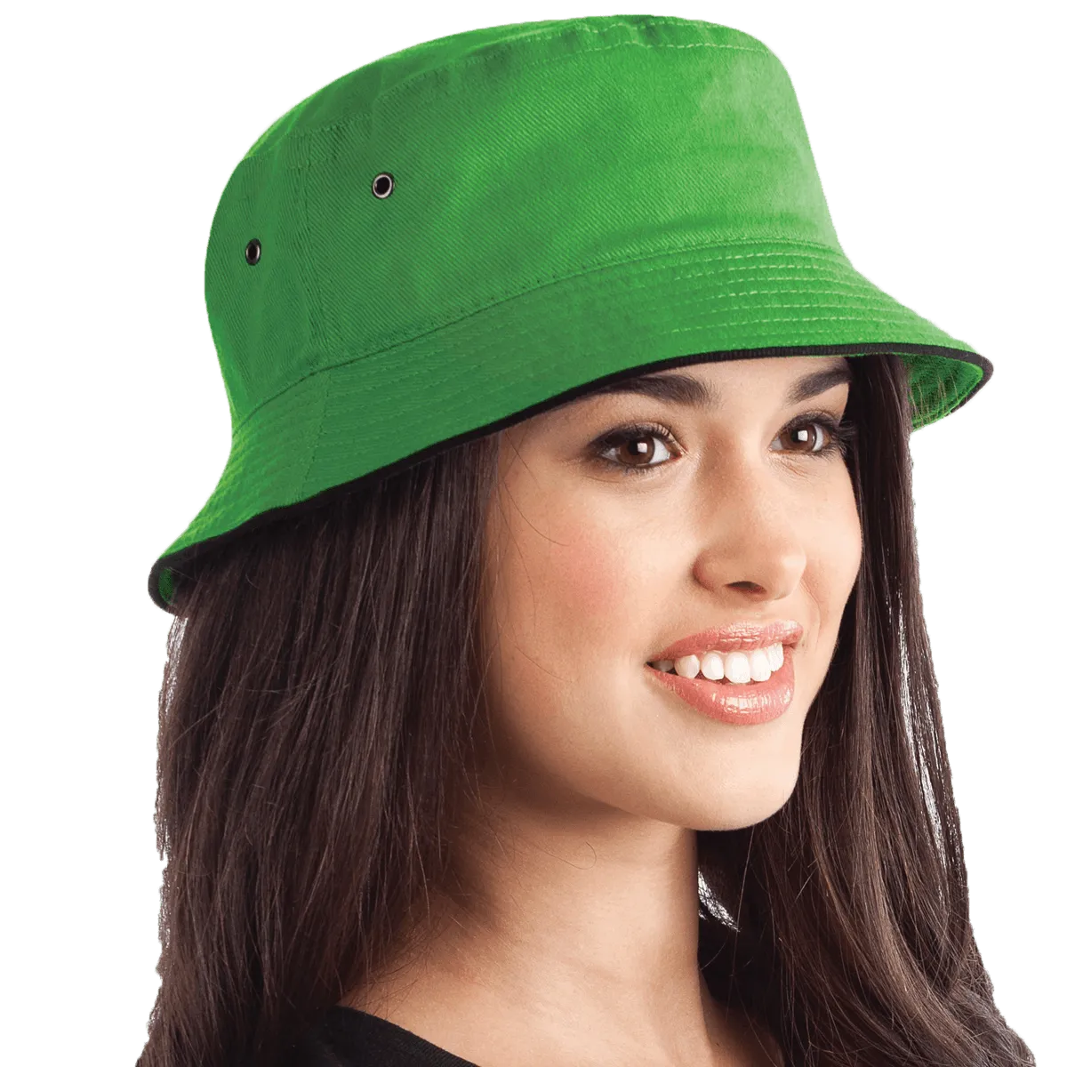 Sandwich Brim Bucket Hat Model image
