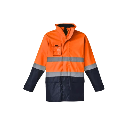Mens Hi Vis Basic 4 in 1 Waterproof Jacket Model image