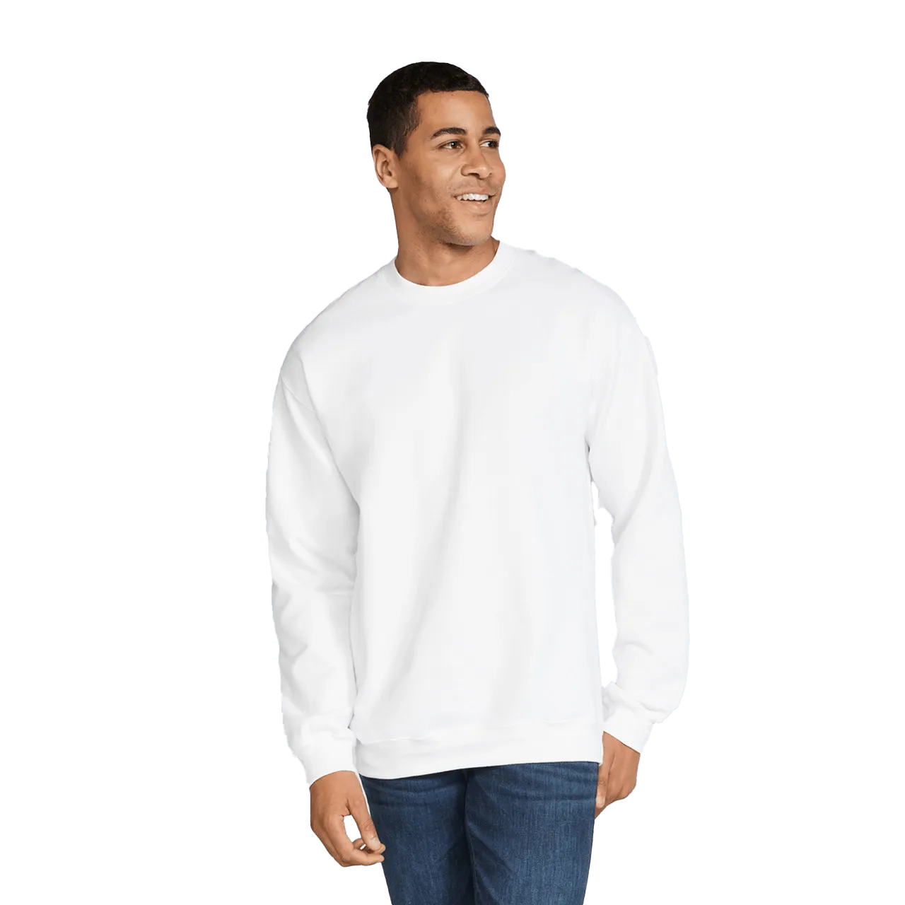 Softstyle Adult Crewneck Sweatshirt Model image