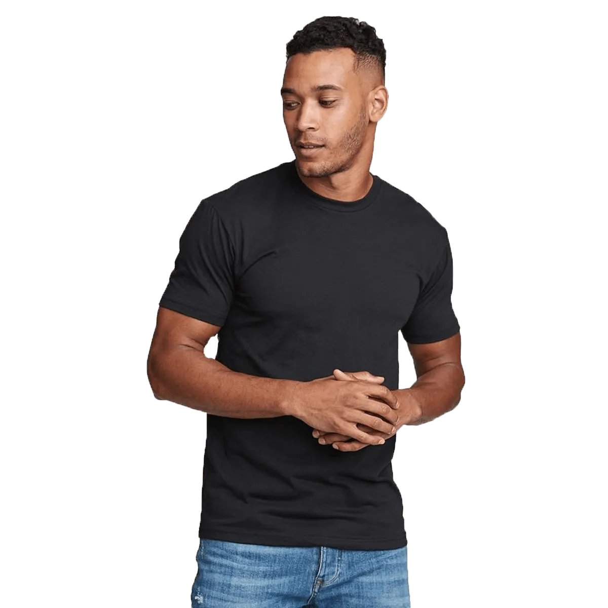 Men's CVC Crew T-Shirt Model image