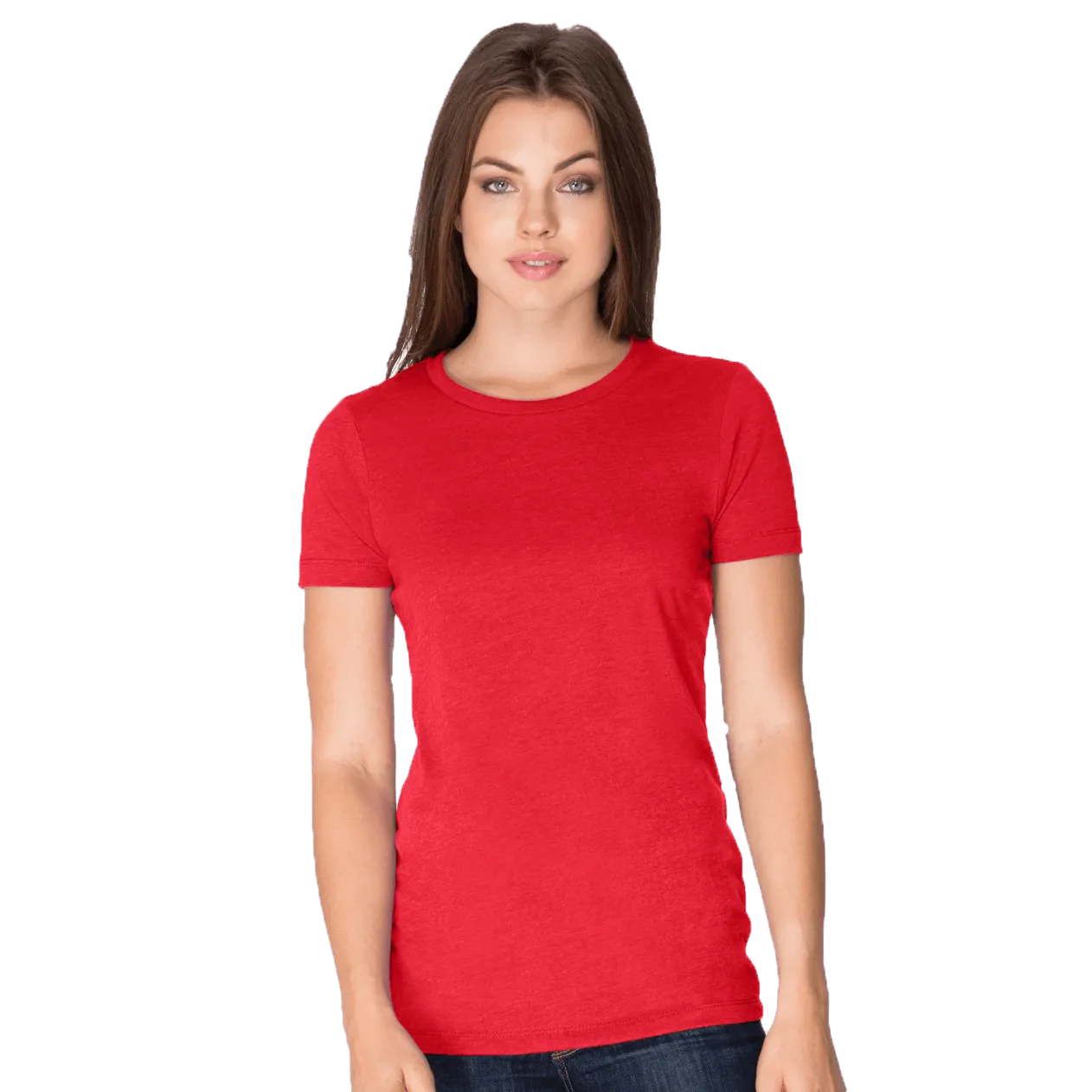 Womens CVC Crew T-Shirt Model image