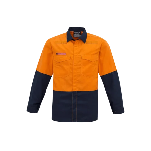 Mens Hi Vis Spliced Shirt Model image