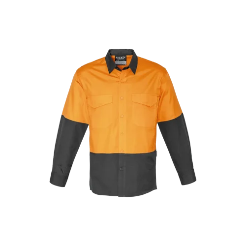 Mens Rugged Cooling Hi Vis Spliced Shirt Model image