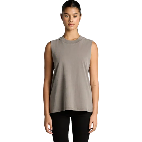 Womens Heavy Faded Tank Model image