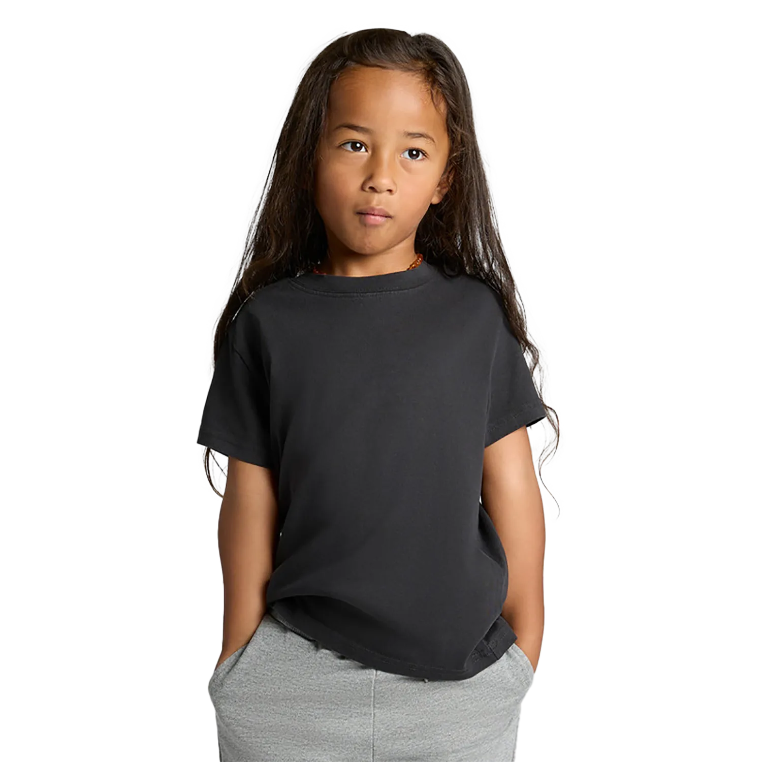 Kids Heavy Faded Tee Model image