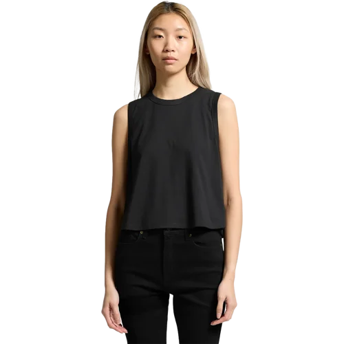 Womens Martina Crop Tank Model image