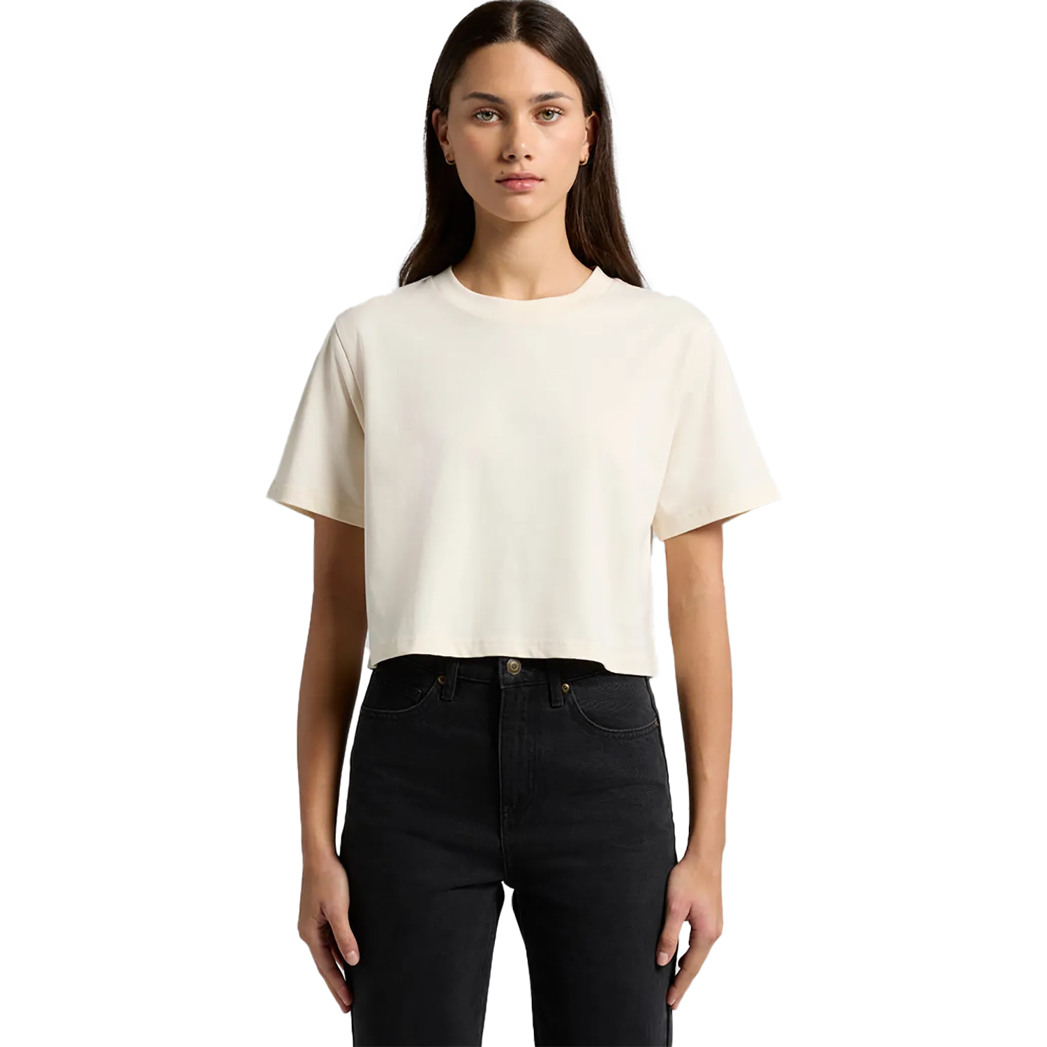 Womens Classic Crop Tee Model image