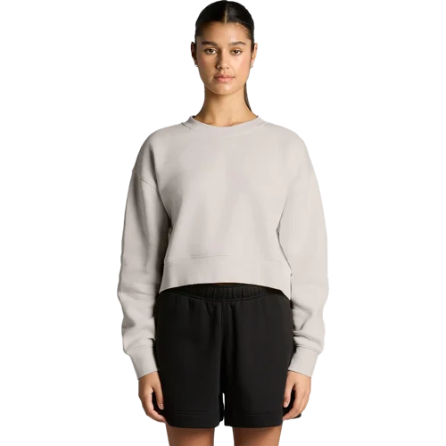 Womens Relax Crop Crew Model image