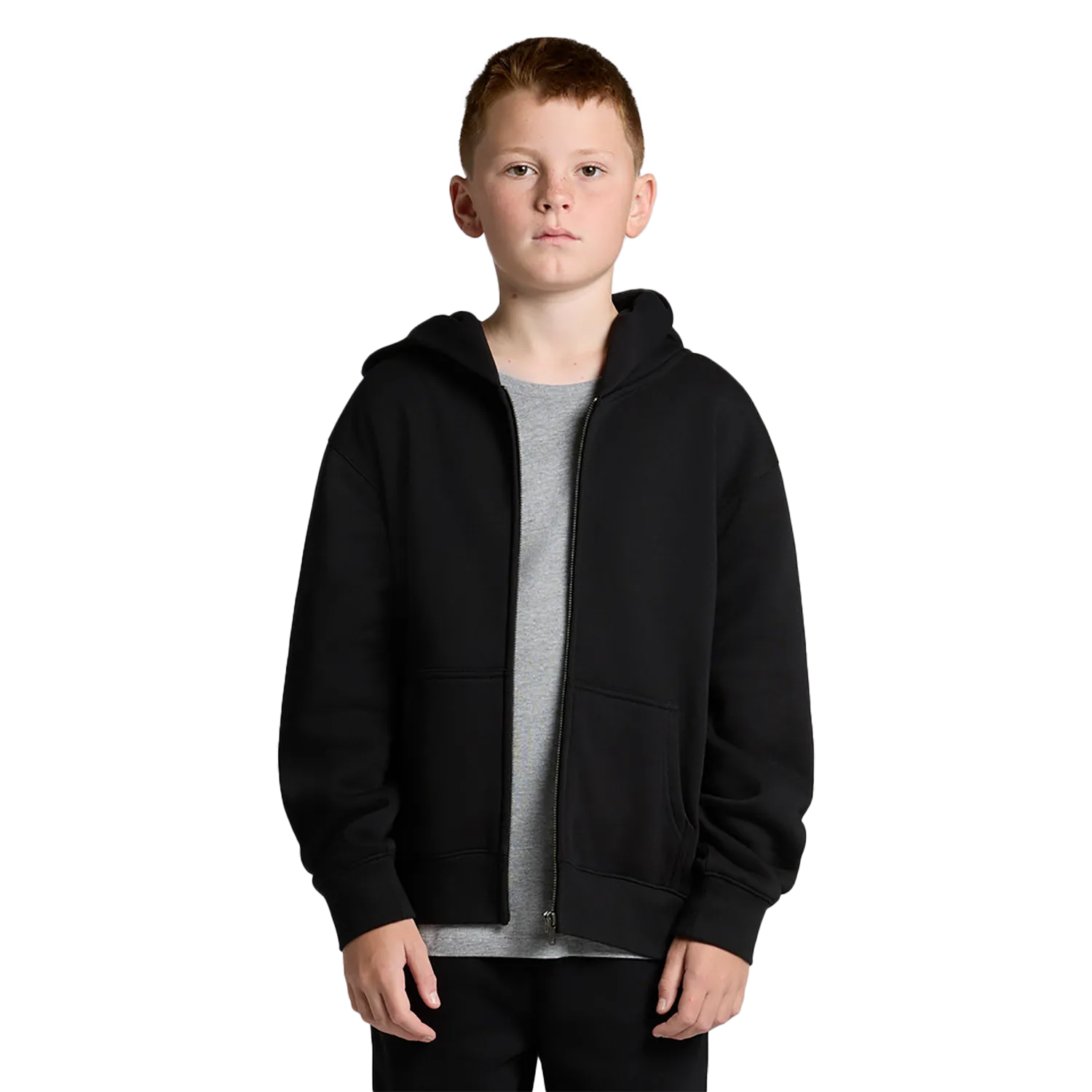 Youth Relax Zip Hood Model image