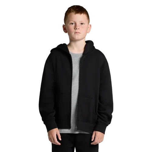 Youth Relax Zip Hood Model image
