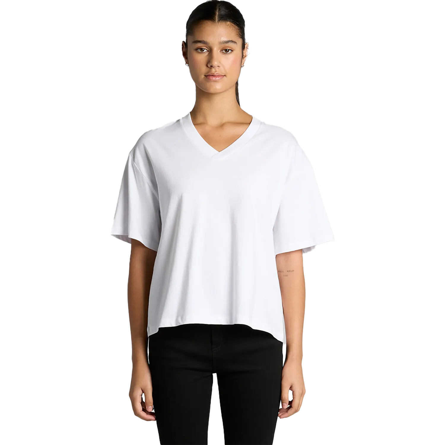 Womens Martina V Neck Tee Model image