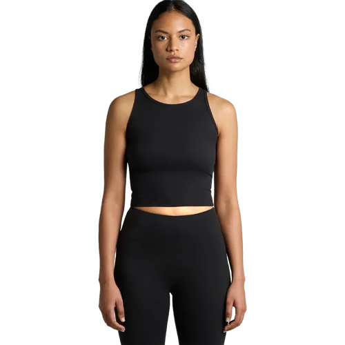 Womens Active Crop Tank Model image