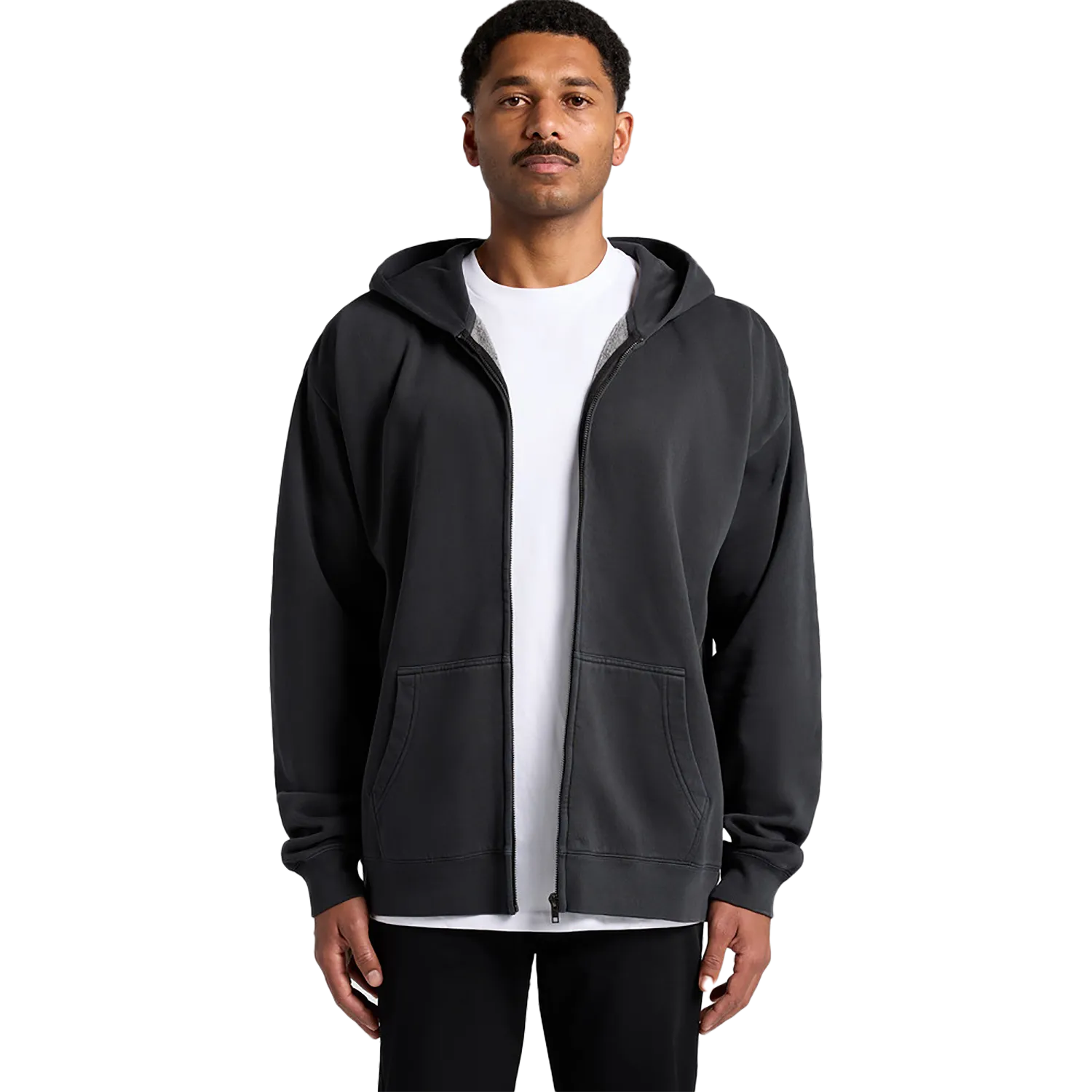 Relax Faded Zip Hood Model image