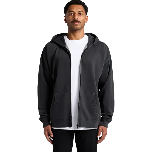Relax Faded Zip Hood Model image