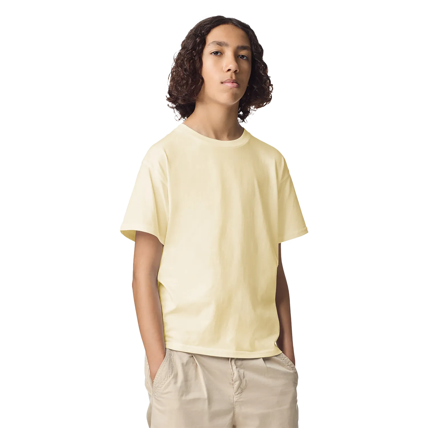 Fine Jersey Youth T-Shirt Model image