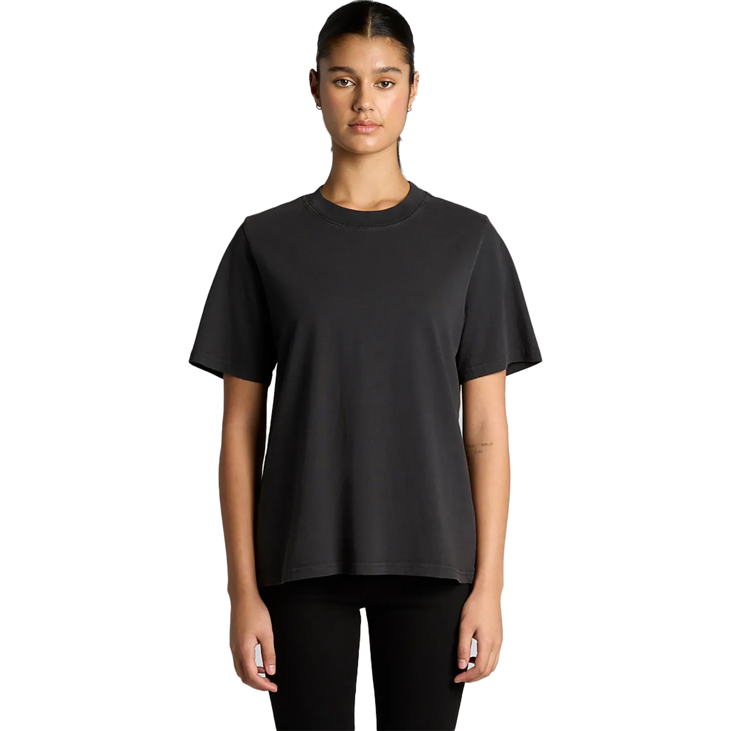 Womens Heavy Faded Tee Model image