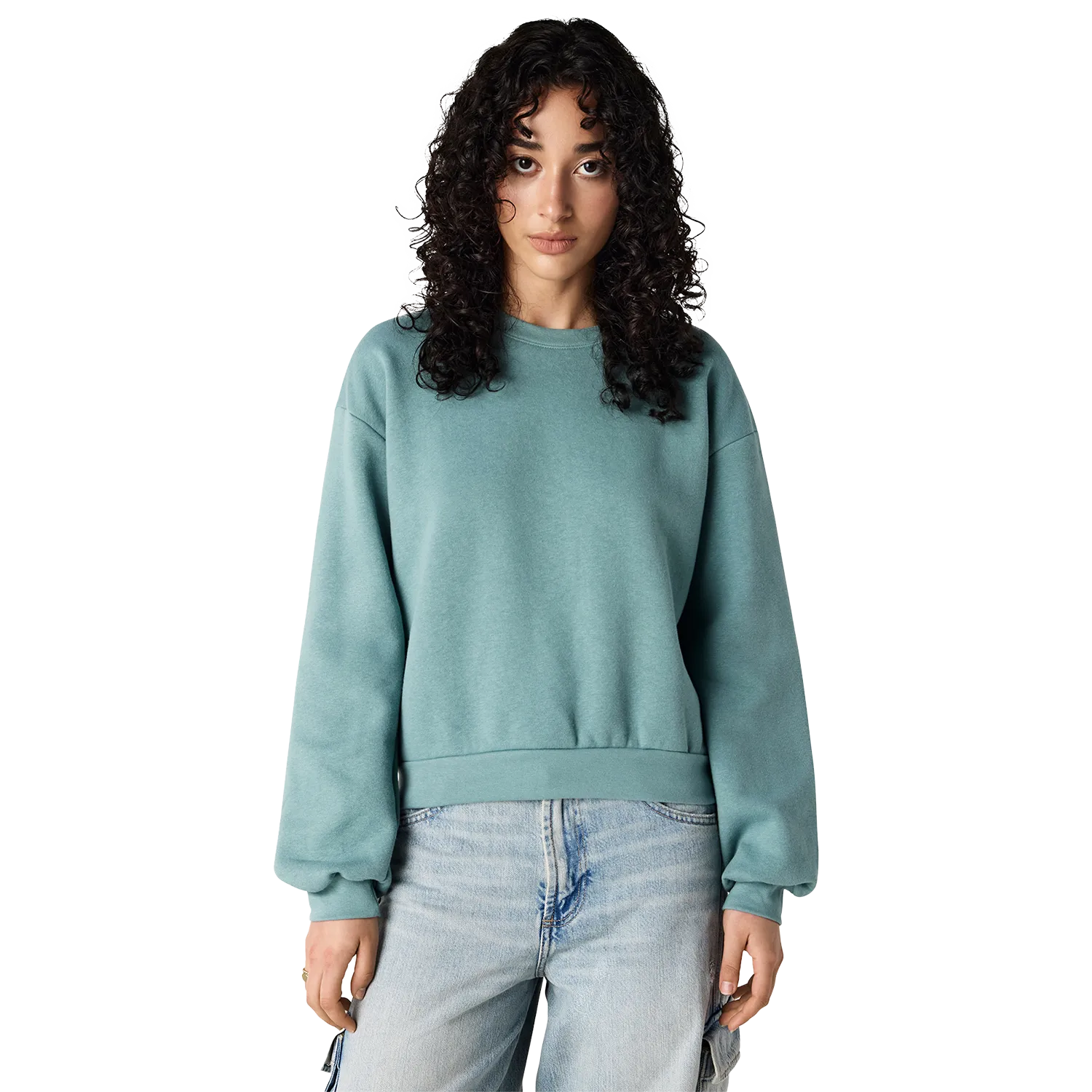 Women's Classic Crewneck Sweatshirt Model image