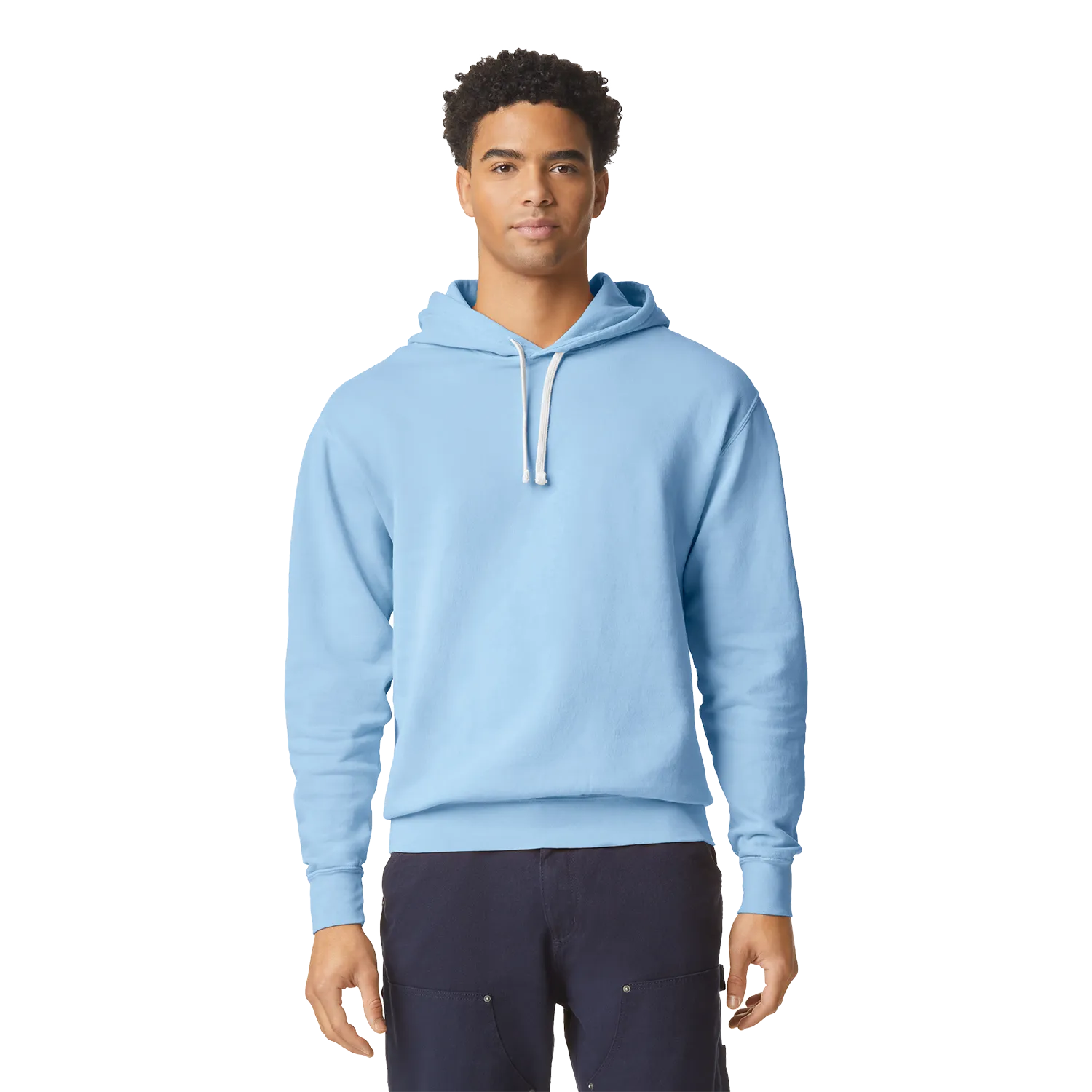 Lightweight Adult Hooded Sweatshirt Model image